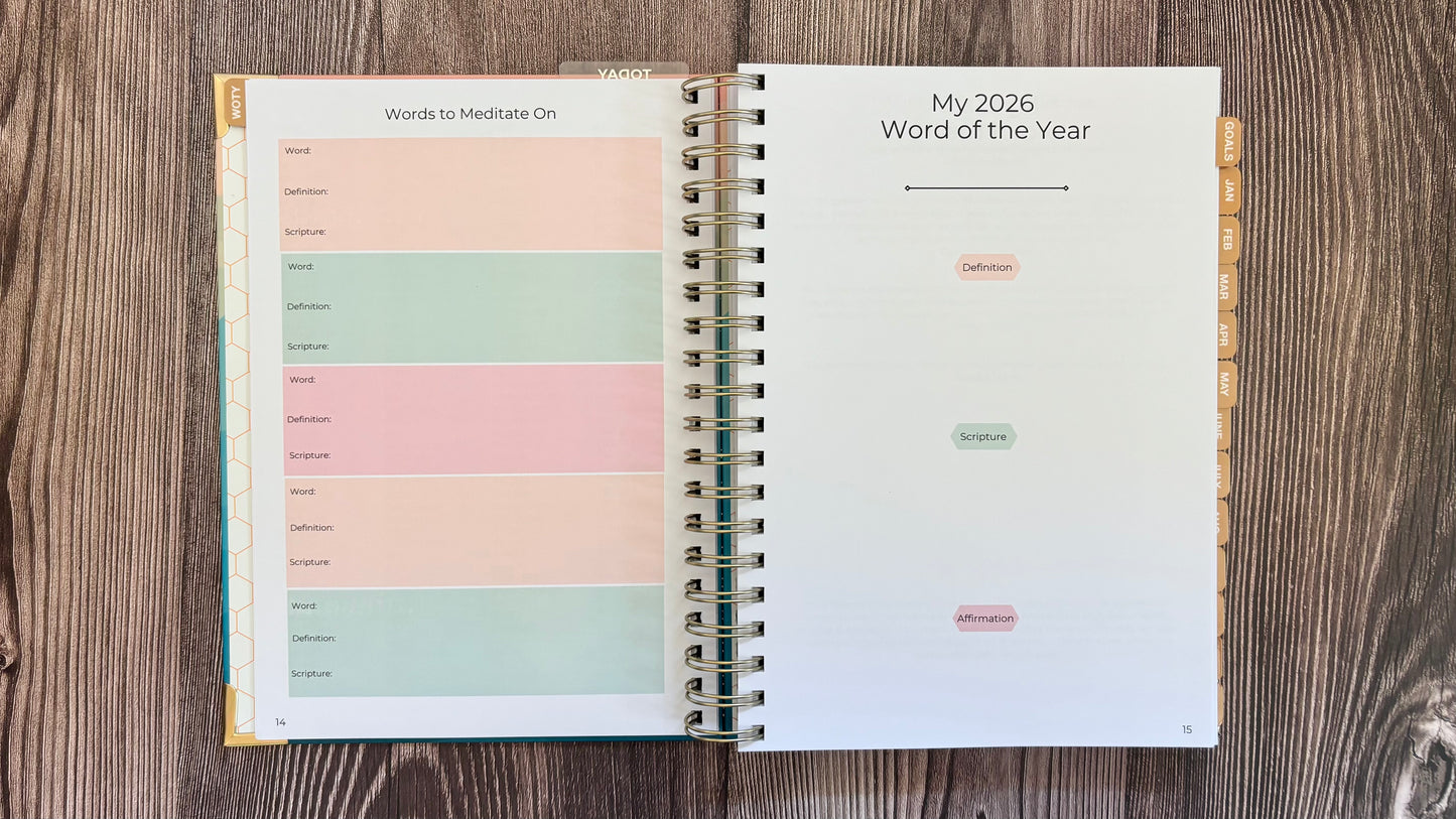 Plans to Prosper 2026 Planner